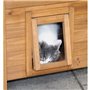 Maisonnette pour chat - KERBL - Lodge - Bois - Marron / Vert - 77 x 50 x 73 cm