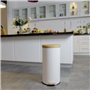 KITCHEN MOVE Poubelle de cuisine a pédale Forest - 30L - Blanc mat