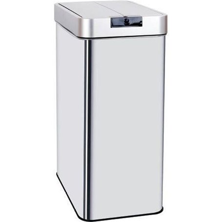 KITCHEN MOVE Poubelle automatique SILVERLAKE - 60L - Inox avec cerclage