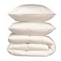 Pack linge de lit Microfibre - 1 Couette chaude 220x240 cm + 2 Oreillers 60x60 cm blanc