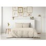 PARURE DE COUETTE LOVELY HOME - 220x240 cm - 100% COTON - BEIGE CREME