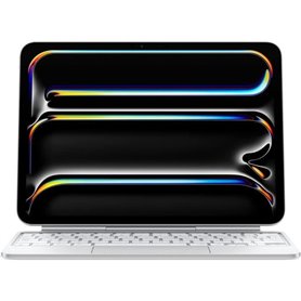 Apple - Clavier Magic Keyboard pour iPad Pro 11 (M4) - Blanc