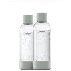 Pack de 2 bouteilles MYSODA Pigeon PET et Biocomposite 1L - Compatible avec toutes les machines MYSODA