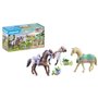 PLAYMOBIL 71356 Horses of Waterfall - 3 chevaux Morgan, Quarter Horse et Shagya - Des 5 ans - 28 pieces