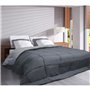 Couette Microfibre 400g/m² CALGARY Gris & Argent 220x240cm