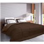 CALGARY Couette chaude Microfibre 400g/m² Choco & Moka 200x200cm