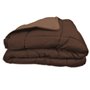 CALGARY Couette chaude Microfibre 400g/m² Choco & Moka 200x200cm