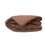 CALGARY Couette chaude Microfibre 400g/m² Choco & Moka 200x200cm