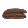 CALGARY Couette chaude Microfibre 400g/m² Choco & Moka 200x200cm