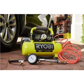 Compresseur a cuve RYOBI 18V One Plus - 4L - Sans batterie ni chargeur R18AC-0