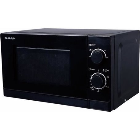 Four micro-ondes monofonction - SHARP - R-200BKW - 20 L - 800W - 5 niveaux de puissance - Noir