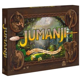 Games Jeu JUMANJI - Retro Nouvelle Edition - Jeu de Société pour Toute La Famille avec Plateau de Jeu
