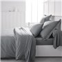 Drap housse TODAY Essential - 140 x 200+30 cm - 2 personnes - 100% Coton uni - Acier