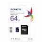 Carte Mémoire Micro SD avec Adaptateur Adata CLASS10 64 GB