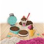 Kinetic Sand SABLE MAGIQUE - - COFFRET DÉLICES GLACÉS SABLE PARFUMÉ 454 G SABLE + ACCESSOIRES - Sable Cinétique et Color