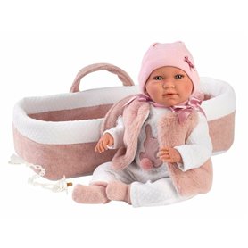 Poupée Bébé Llorens Mimi Rose 40 cm Nacelle