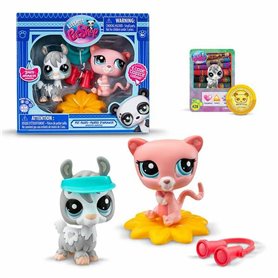 Ensemble de Figurines Bandai Littlest Pet Shop 2 Pièces Animaux de compagnie