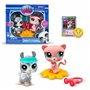 Ensemble de Figurines Bandai Littlest Pet Shop 2 Pièces Animaux de compagnie