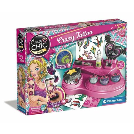 Clementoni Crazy Chic 8005125187331 kit de tatouage temporaire