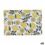 Plateau apéritif Quid Sicilia Multicouleur Bioplastique Citron 30 x 20 x 2 cm (12 Unités)