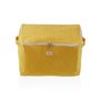 Boîte de rangement Versa Corduroy 38 x 26 x 26 cm Jaune