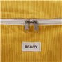 Boîte de rangement Versa Corduroy 38 x 26 x 26 cm Jaune