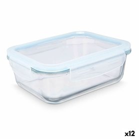 Boîte à lunch Transparent Silicone Verre Borosilicaté 1 L 22 x 7 x 16