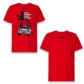 T-shirt à manches courtes homme RADIKAL YOU NEVER RUN ALONE Rouge L