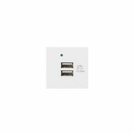 Adaptateur USB Lanberg AC-4545-2XUSB2.1-W