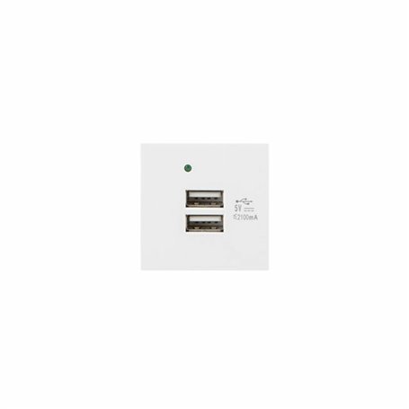 Adaptateur USB Lanberg AC-4545-2XUSB2.1-W