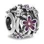 Perle de verre Femme Pandora OPENWORK PURPLE DAISY Argenté Violet