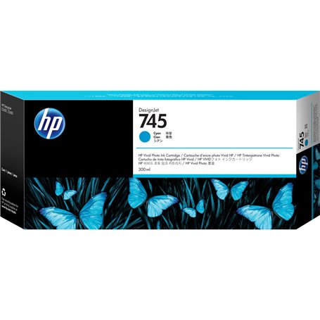 HP Cartouche d'encre DesignJet 745 cyan