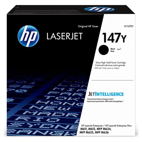 HP Toner noir extra grande capacité LaserJet authentique 147Y