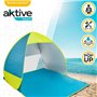 Paravent Aktive Bleu Vert Polyester 160 x 110 x 140 cm