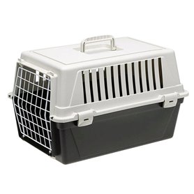 Cage de Transport Ferplast Atlas 20 EL Blanc Noir Acier Plastique