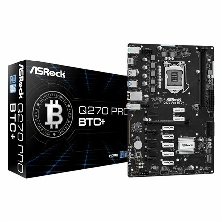 Carte Mère ASRock Q270 Pro BTC+ INTEL Q270 LGA 1151