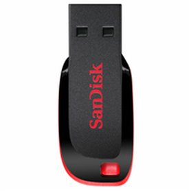 Pendrive SanDisk Cruzer Blade Noir Noir/Rouge 128 GB