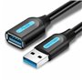 Câble Rallonge à USB Vention CBHBF 1 m Noir (1 Unité)