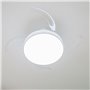 Ventilateur de Plafond avec LED, Haut-parleur et 4 Pales Rétractables Notefan InnovaGoods Blanc 36 W Ø49,5-104 cm