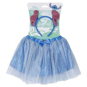 Déguisement pour Enfants Stitch Bleu Serre-tête Tutu 2 Pièces