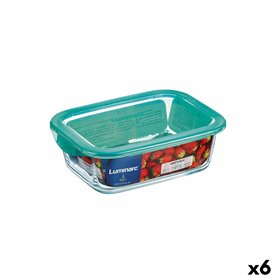 Boîte à repas rectangulaire avec couvercle Luminarc Keep'n Lagon Turquoise 1