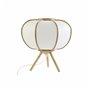 Lampe de bureau DKD Home Decor 34 x 34 x 33 cm Naturel Blanc Bambou 220 V 50 W