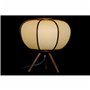 Lampe de bureau DKD Home Decor 34 x 34 x 33 cm Naturel Blanc Bambou 220 V 50 W