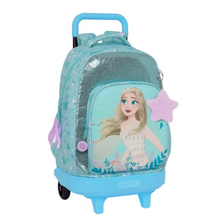 Cartable à roulettes Frozen Hello spring Bleu 33 X 45 X 22 cm