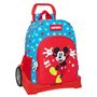 Cartable à roulettes Mickey Mouse Clubhouse Fantastic Bleu Rouge 33 x 42 x 14 cm