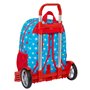 Cartable à roulettes Mickey Mouse Clubhouse Fantastic Bleu Rouge 33 x 42 x 14 cm