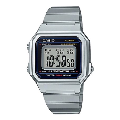 Montre Unisexe Casio B650WD-1AEF Noir Argenté (Ø 41 mm)