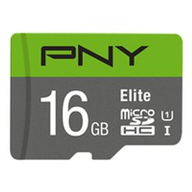 Carte Mémoire Micro SD avec Adaptateur PNY P-SDU16GU185GW-GE Elite C10 16 GB