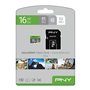 Carte Mémoire Micro SD avec Adaptateur PNY P-SDU16GU185GW-GE Elite C10 16 GB