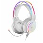 Casque avec Microphone Gaming Mars Gaming MHRGBW Blanc